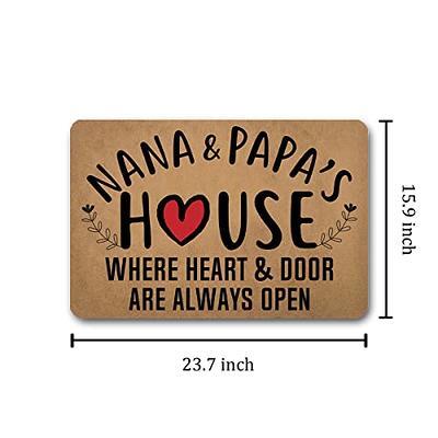 Doormat Welcome Letter Print Entrance Hallway Rectangle Printed Non-slip  Floor Rugs Front Door Mat Outdoor