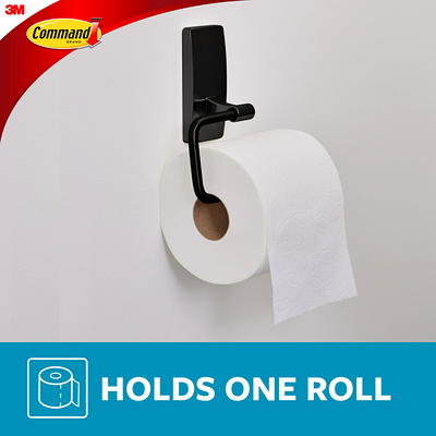 Mainstays Wall Mounted Toilet Tissue Holder, Matte Black Finish 