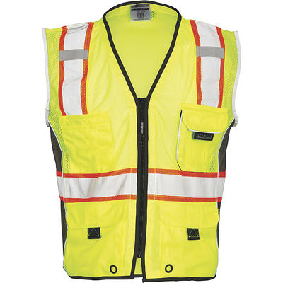 Mutual Industries High Visibility Sleeveless Safety Vest, ANSI Class R2,  Orange, M/L (16368-0-3) - Yahoo Shopping
