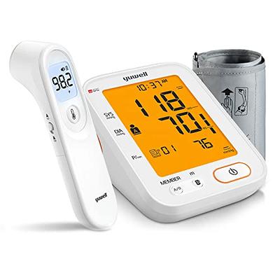 Blood Pressure Machine, yuwell Blood Pressure Monitors for Home Use with  Speaker and Infrared Thermometer for Adults and Kids, Forehead Non Contact  Baby Thermometer - Yahoo Shopping