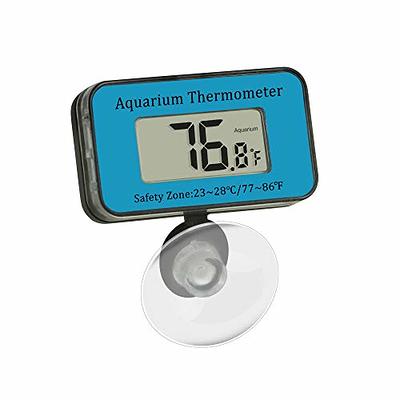 Qguai Reptile Terrarium Thermometer Hygrometer Digital Display Pet Rearing  Box Reptiles Tank Temperature Thermometer Hygrometer Gauge with Suction Cup  - Yahoo Shopping