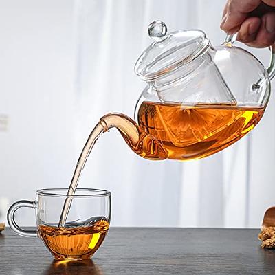 Frieling Stainless Steel Teapot with Infuser, Tea Warmer with Teapot Infuser  for Loose Tea, 14 Ounces 