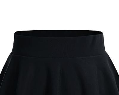 DRESSTELLS Black Skirt for Women Flowy Skirt for Women Black