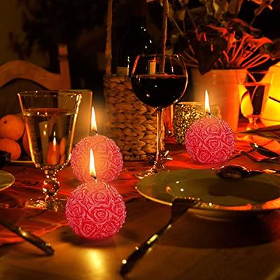 Diy Silicone Candle Mold Rose Ball Aromatherapy Candle Soap Mould Craft  Baking Mold Flower Mold Chocolate Cake Mold Rose Ball Candle
