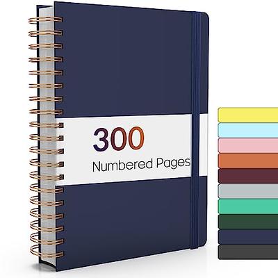 Leather Lined Notebook Journal, 320 Pages Hardcover Notebook Journals for  Writing Women & Men, B5 (7.1'' X 10'') College Ruled Notebook with 100GSM