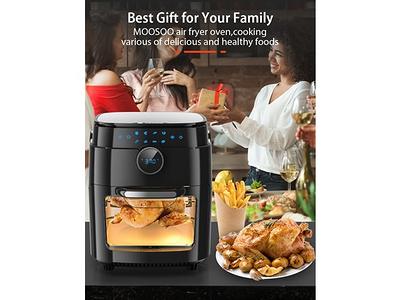 MOOSOO Air Fryer 2 Quart Small Air Fryer Oven Oilless with Free Air Fryer  Paper Liners and Recipes 