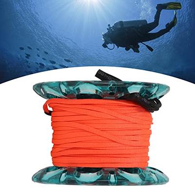 Dive Reel with Thumb Stopper, Portable Scuba Diving Reel Kayak Anchor  150ft, Multi Purpose Dive Reel, for Cave and Wreck Exploration/Recreational
