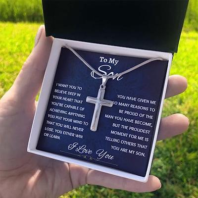 Christian Gifts for Men Dad Christmas Gift Father's Day Religious Cross  From Daughter Son GDC01 
