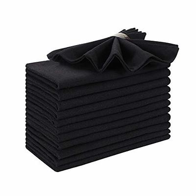 Hausattire Reusable Napkins Cloth Washable 100% Cotton 18x18 Inch Dinner  Napkins, Table Napkins for Thanksgiving Christmas Fall Festive Decor, Set of 12  Cloth Napkins for Home Banquet Wedding