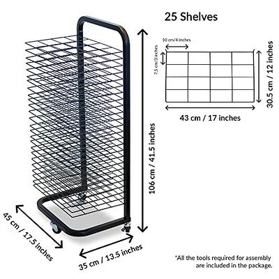 Art Drying Rack For Classroom, Functional & Mobile Paint Drying Rack with  Wheel