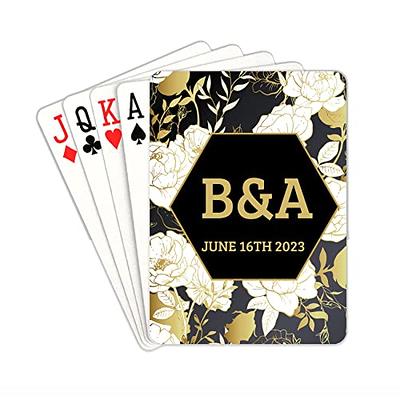 Black Playing Cards Custom Playing Cards with Photo Personalized