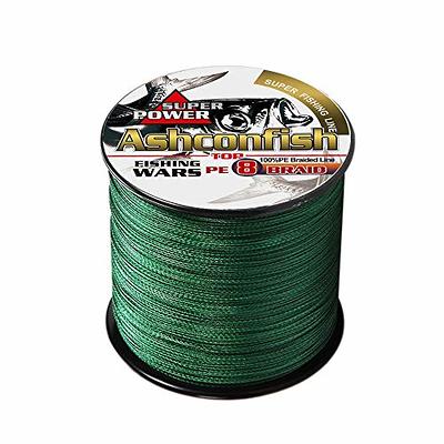 Mounchain Braided Fishing Line 300M, 8 Strands Abrasion Resistant