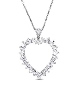 Hallmark Diamonds Heart Necklace 1/15 ct tw Sterling Silver 18