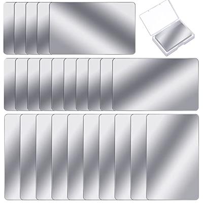 0.21mm Sublimation Metal Business Cards Blank Aluminum Printable Card, White 300Pack