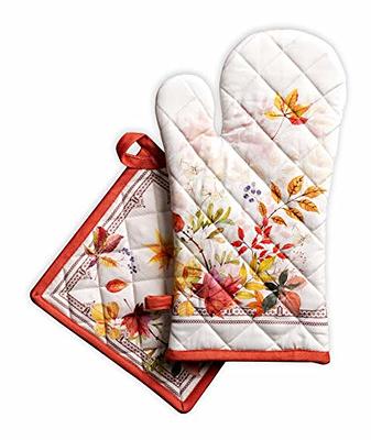 maison d\' hermine Maison d' Hermine Oven Mitt & Pot Holder 100% Cotton  Easter Heat