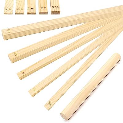  SEWACC 100pcs Wooden Sticks for Crafts Craft Dowel