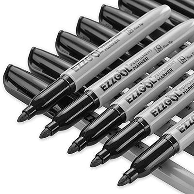 LAZGOL Permanent Markers Bulk, 32 Pack Black Permanent Marker Set, Fine  Tip, Waterproof Markers, Premium Smear Proof Pens, Waterproof, Quick  Drying, Office Supplies for School, Office, Home - Yahoo Shopping