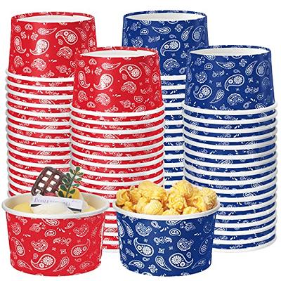 150 Pieces Football Paper Ice Cream Cups Game Day Party Supplies Disposable Ice  Cream Bowls Paper