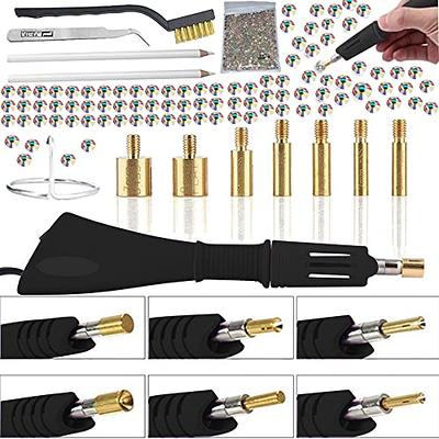 Hot Fix Applicator Tool Kits for Dress, Bag, Shoes, Bedazzler Kit with DIY  Hot Fix Rhinestones Include 7 Tips Set