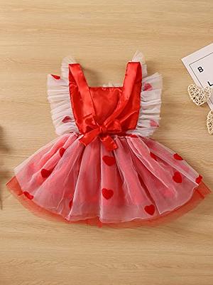  Little Girls Party Dresses Red Strawberry Sleeveless