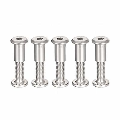 uxcell Screw Post Fit for 5/16(8mm) Hole Dia, Male M6x20mm Belt Buckle  Binding Bolts Leather Fastener Stainless Steel 5 Sets - Yahoo Shopping