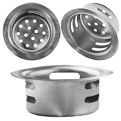 Kitchen Sink Strainer Sink Stopper - tifanso 2 PCS Sink Strainer Stopper  Kit, Universal Silicone Drain Cover, 4.5 Inch Stainless Steel Sink Drain  Strainer, Food Catcher for Kitchen Sink - Yahoo Shopping