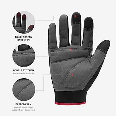 HANDLANDY Touchscreen Work Gloves Fit Men and Women Utility