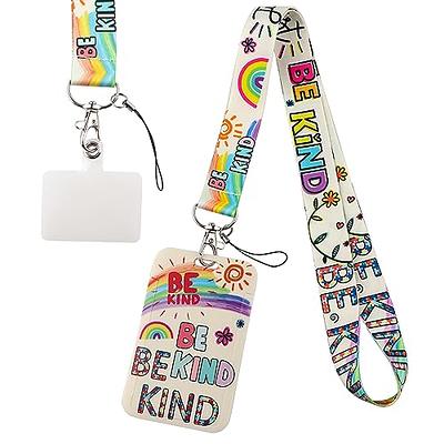 Autism Awareness Lanyards for ID Badges and Keys, Rainbow Badge