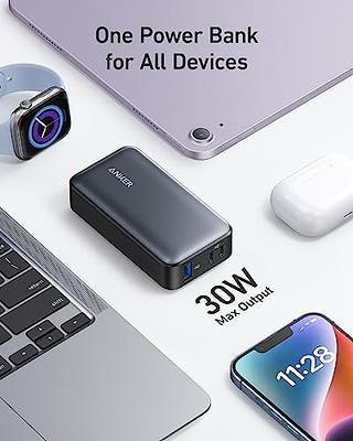  Anker Power Bank Battery Pack, 20,000mAh 22.5W High Speed  Charging Portable Charger with Built-in USB C Cable, 1 USB-C, 1 USB-A, for  iPhone 15/15 Plus/15 Pro/15 Pro Max, MacBook, Galaxy 