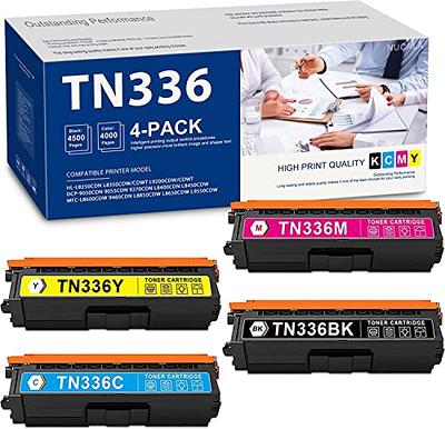 4-Pack 1BK+1C+1M+1Y) TN336C TN336M TN336Y Toner Cartridge