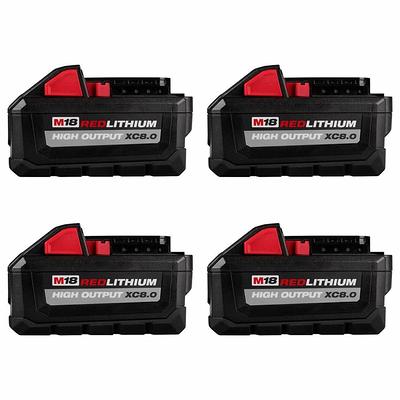 Milwaukee M18 18-Volt Lithium-Ion XC Extended Capacity 5.0 Ah Battery (2-Pack)  + PACKOUT Mounting Plate & M18 Battery Holder 48-11-1852PO - The Home Depot