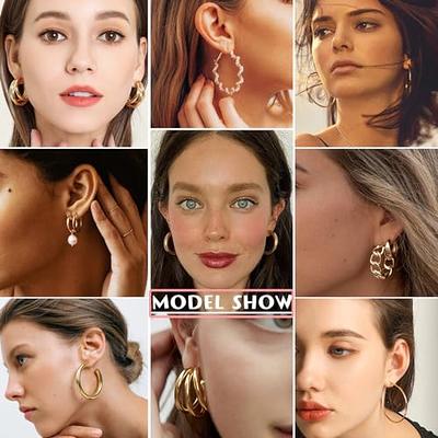 Stud Earrings Set for Women Colorful Hypoallergenic Fashion