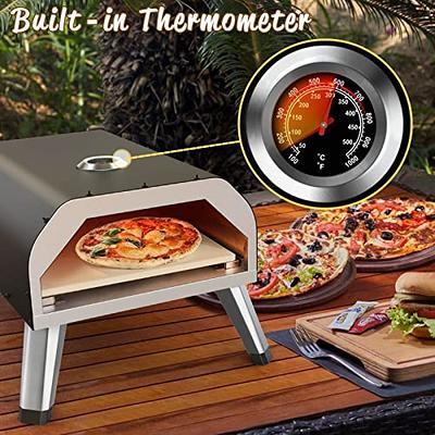 Deco Chef 2-in-1 Propane GAS Pizza Oven & Grill, Portable, with Pizza Stone & Peel, Black