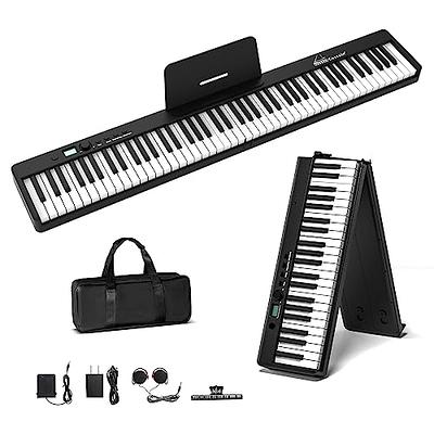 88 Key Digital Piano MIDI Keyboard with Pedal and Bag - Costway