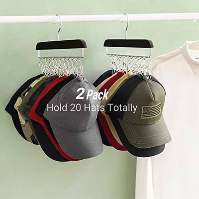 Hat Organizer for Baseball Caps,set of 6, Transparent Hat Storage Box, Hat  Holder With Clear Magnetic Door, Stackable Hat Rack, Easy to Assemble