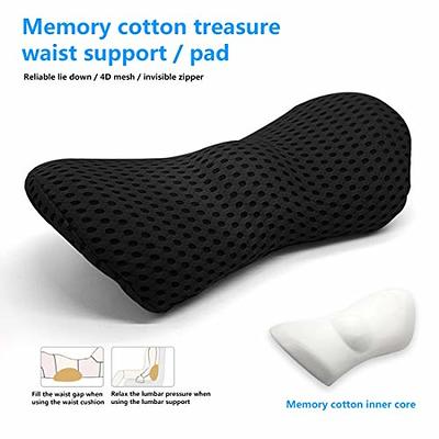 Home Office Waist Backrest Pad Seat Cushion Chair Recliner Non-Slip Back  Cushion