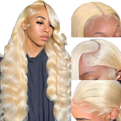 Honey Blonde Curly Lace Front Wig Human Hair 13x4 HD Lace human Hair Wig  for Women #