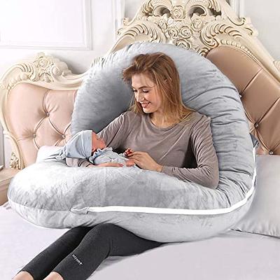  Momcozy Pregnancy Pillows for Sleeping, U Shaped Full