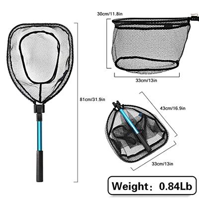  Blue Billow Rubber Fishing Net Large Folding Landing