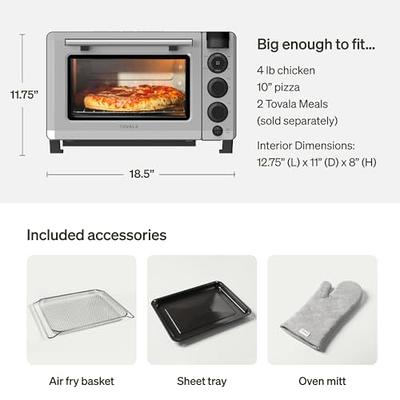 8-in-1 Convection Air Fryer Toaster Oven with 5 Accessories and Recipe