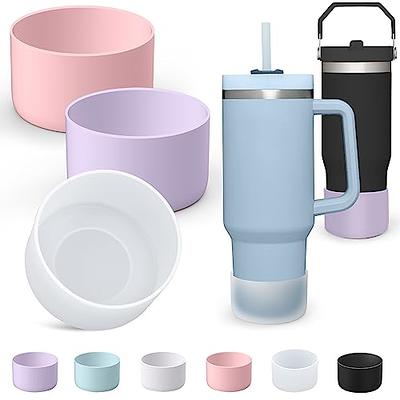 1Pcs Protective Silicone Boot For Stanley Quencher Tumbler 30 oz 40 oz &  IceFlow 20oz 30oz & Hydro Flask Water Bottle 12-24oz & Simple Modern 40 oz  Tumbler- Cup Bottom Sleeve 