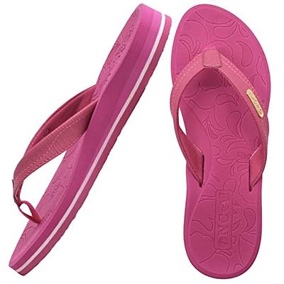 ONCAI Flip Flops For Women Yoga Mat Non-Slip Thong Sandals Summer Beach  Slippers With Arch Support Grey Size 7 - Yahoo Shopping