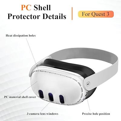 DUXICEPIN Accessories for Meta Quest 3, Protective Shell Cover for Oculus  Quest 3, VR Accessories Included Transparent Shell Cover, Lens Tempered