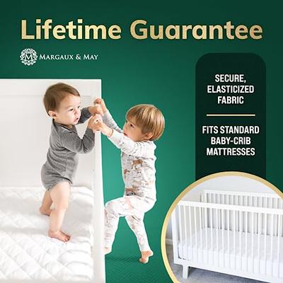 Safe and Sound 1 Pack Bamboo Viscose Crib Mattress Protector, Waterproof  Quilted Crib Mattress Pads, Soft Breathable Bamboo viscoseRayon Baby  Mattress