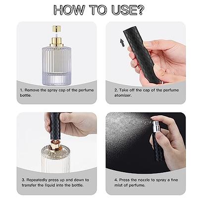 obscyon 8 Pcs of 5ml Portable Mini Refillable Perfume Atomizer Bottle  Refillable Perfume Spray Scent Pump Case