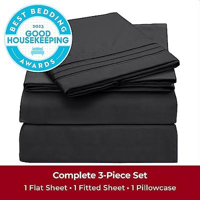 Mellanni Bed Sheet Set - Brushed Microfiber 1800 Bedding - Wrinkle, Fade, Stain