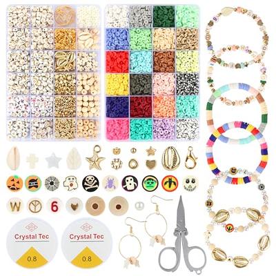 XIMISHOP 1300pcs Letter Beads for Jewelry Making,28 Style White