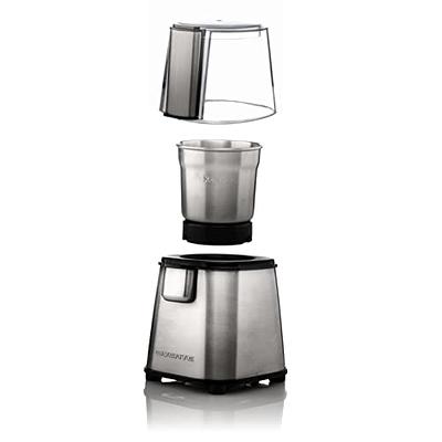 Kaffe Electric Coffee Grinder with Cleaning Brush - Silver