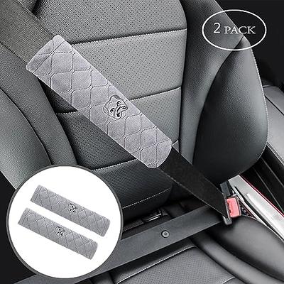 Seat Belt Cover, 1 Pcs Car Seatbelt Covers Pu Leather Seat Belt Strap Cover  Soft And Comfortable Seatbelt Harness Pads (black