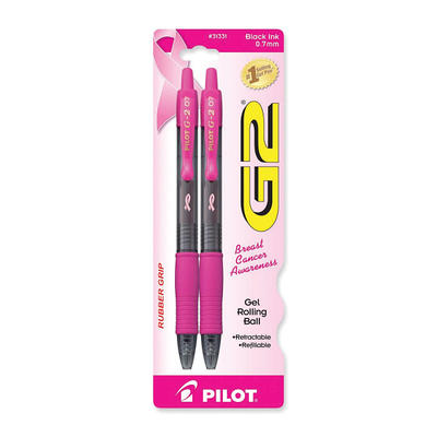 Pilot G 2 Retractable Gel Pens Fine Point 0.7 mm Clear Barrels Black Ink  Pack Of 12 Pens - Office Depot